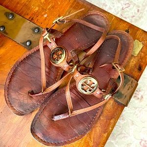 Tory Burch leather thong sandals